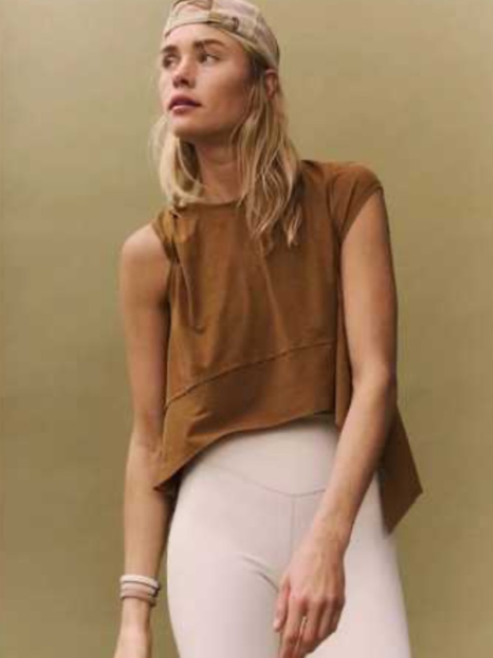 Free People movement A-line Active Tee relaxed fit crop size L Workout
